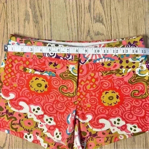 J Crew Women’s Chino Shorts Pink Abstract Nautical Summer 2010 Casual Size 2 - Picture 6 of 11